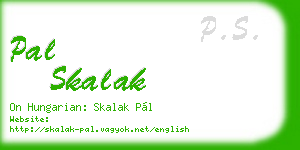 pal skalak business card